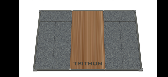 WL platform med kraftige måtter.