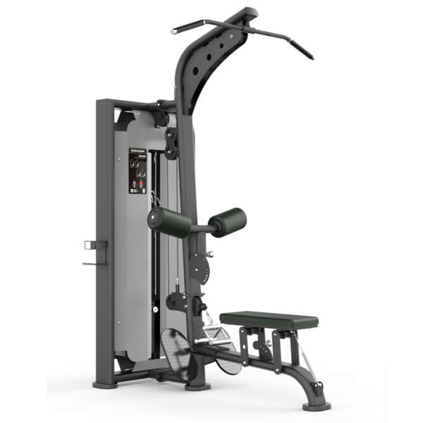 Romaskine og pulldown maskine til fitnesscenteret.