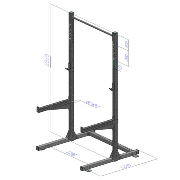 X6 Squat og bænkpres stativ m/ pullup