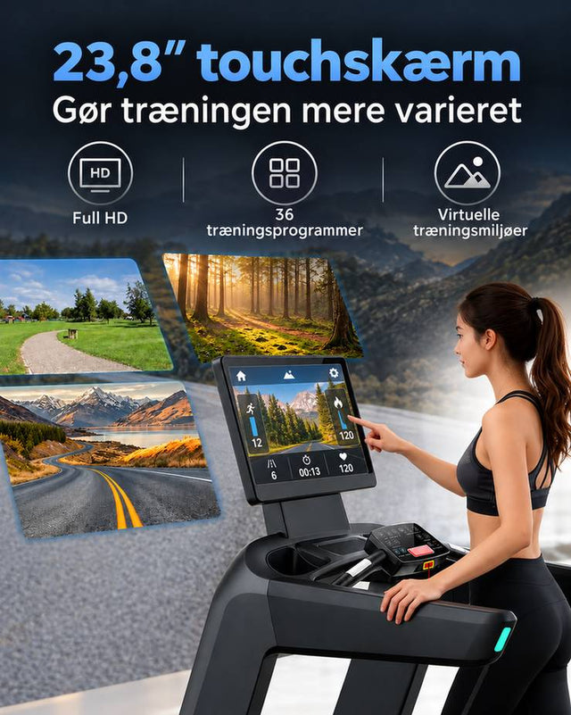 Stor touchskærm med kinomap