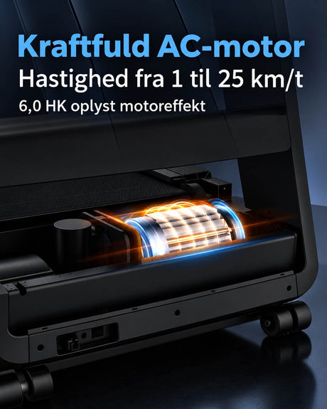 Kraftig motor der kan løbe op til 25 km/t