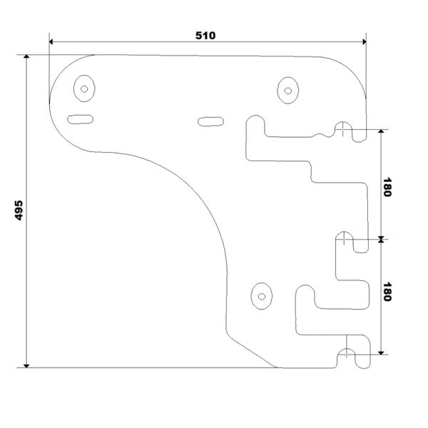 Kombi Pull Up bar til Bøgeribbe - 80 cm