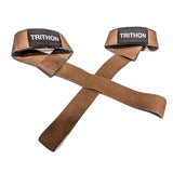 Læder straps i bød læder og med neopren beskyttelse