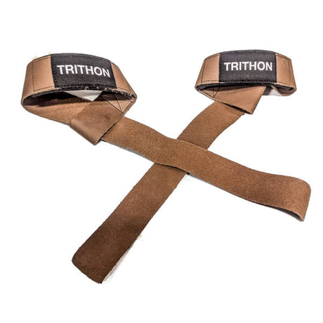 Læder straps i bød læder og med neopren beskyttelse